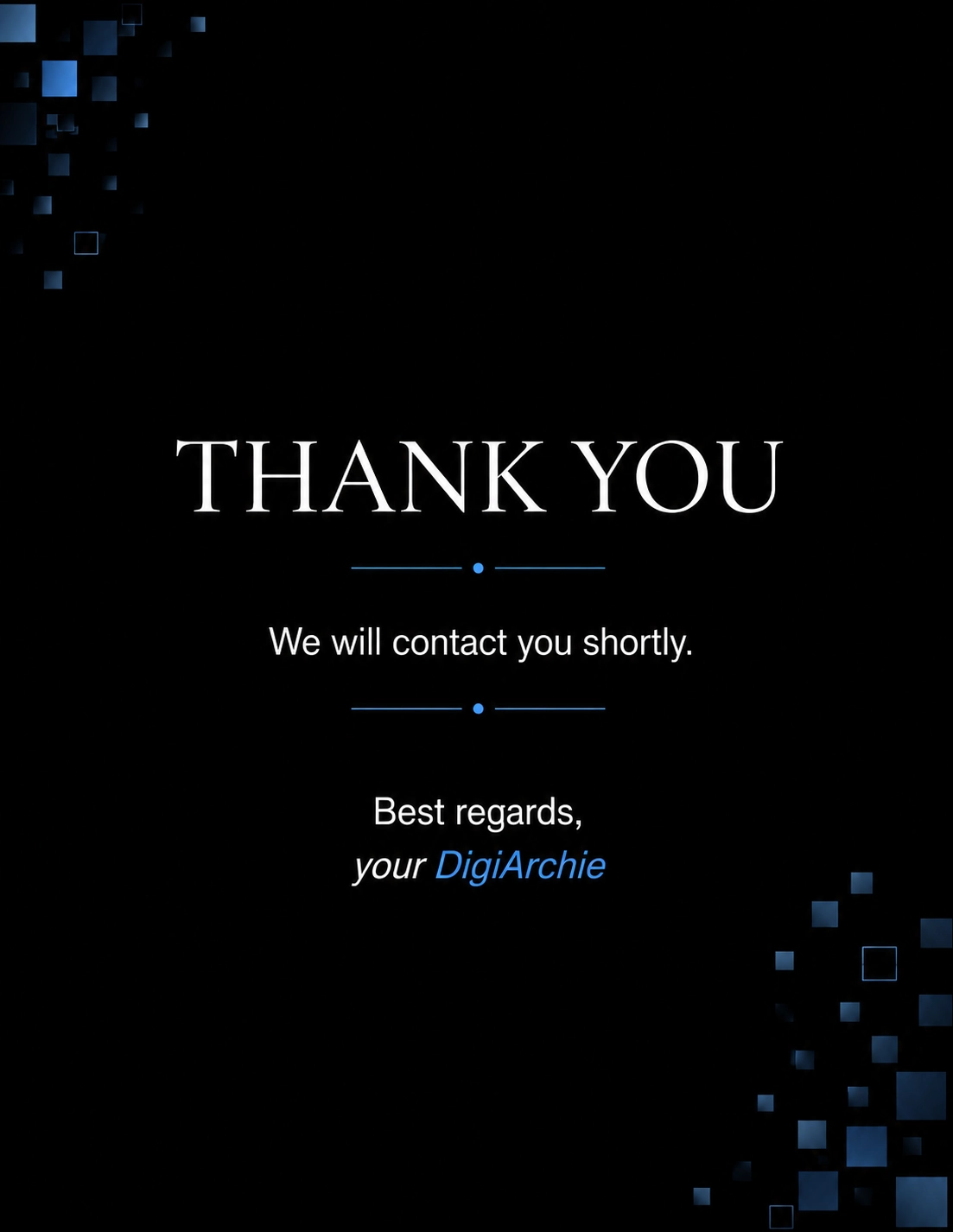 THANK YOU PAGE